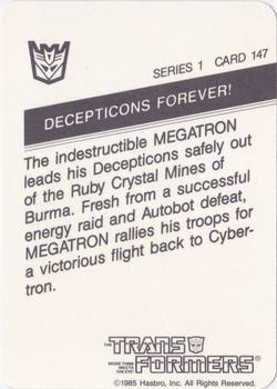 1985 Hasbro Transformers #147 Decepticons Forever! Back