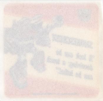 1985 Hasbro Transformers - Stickers #NNO Smokescreen Back