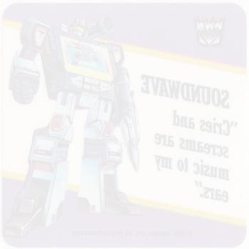 1985 Hasbro Transformers - Stickers #NNO Soundwave Back