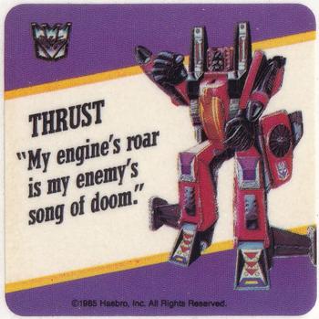 1985 Hasbro Transformers - Stickers #NNO Thrust Front