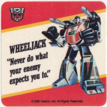 1985 Hasbro Transformers - Stickers #NNO Wheeljack Front