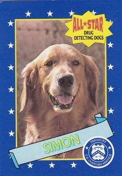 1992 Nabisco All-Star Drug Detecting Dogs #1 Simon Front
