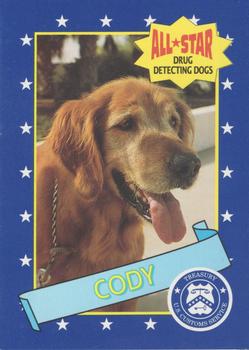 1992 Nabisco All-Star Drug Detecting Dogs #2 Cody Front