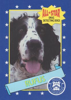 1992 Nabisco All-Star Drug Detecting Dogs #4 Rufus Front