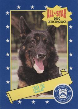 1992 Nabisco All-Star Drug Detecting Dogs #23 Elf Front