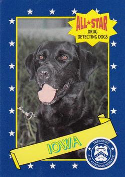 1992 Nabisco All-Star Drug Detecting Dogs #24 Iowa Front