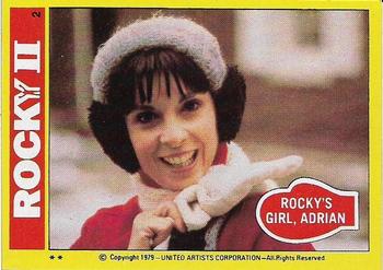1979 Topps Rocky II #2 Rocky's Girl, Adrian Front