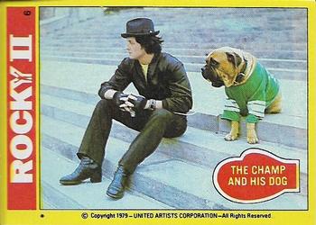 1979 Topps Rocky II #6 The Champ and His Dog Front