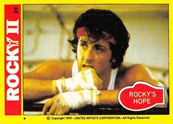 1979 Topps Rocky II #29 Rocky's Hope Front