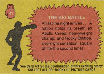 1979 Topps Rocky II #41 The Big Battle Back