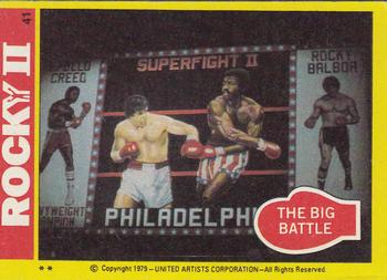1979 Topps Rocky II #41 The Big Battle Front