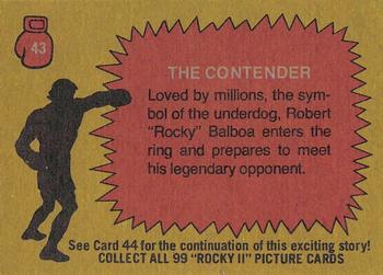 1979 Topps Rocky II #43 The Contender Back