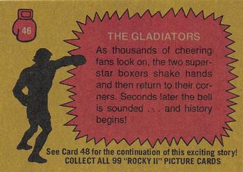 1979 Topps Rocky II #46 The Gladiators Back