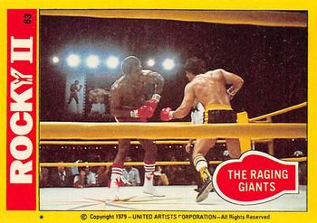1979 Topps Rocky II #63 The Raging Giants Front