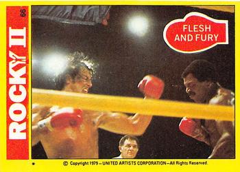 1979 Topps Rocky II #66 Flesh and Fury Front
