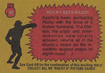 1979 Topps Rocky II #67 Rocky Gets Riled! Back