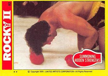 1979 Topps Rocky II #82 Summoning Hidden Strengths Front