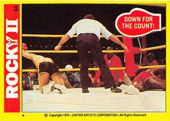 1979 Topps Rocky II #84 Down for the Count! Front