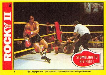 1979 Topps Rocky II #87 Stumbling to His Feet! Front