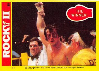 1979 Topps Rocky II #89 The Winner! Front