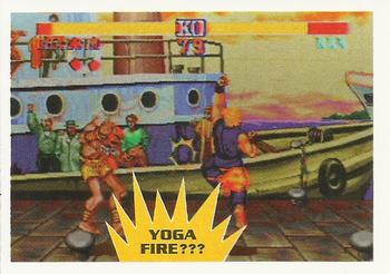1993 Topps Street Fighter II #7 Yoga Fire??? Front