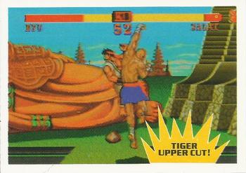 1993 Topps Street Fighter II #10 Tiger Upper Cut! Front