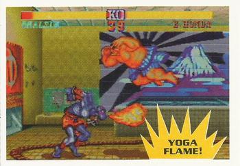 1993 Topps Street Fighter II #16 Yoga Flame! Front