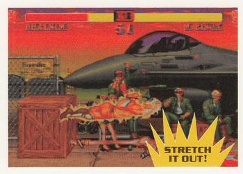 1993 Topps Street Fighter II #27 Stretch it Out! Front