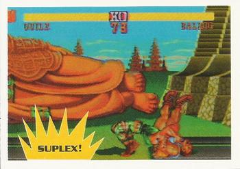 1993 Topps Street Fighter II #28 Suplex! Front