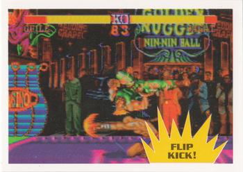 1993 Topps Street Fighter II #30 Flip Kick! Front