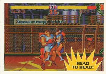 1993 Topps Street Fighter II #31 Head to Head! Front