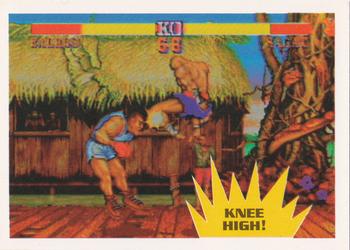 1993 Topps Street Fighter II #33 Knee High! Front