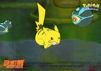 1999 Topps Pokemon the First Movie - Foil (Blue Topps Logo) #28 The Chase for Pikachu Front