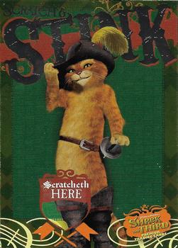 2007 Inkworks Shrek the Third - Scratch & Stink Green #S-3 Puss in Boots Front