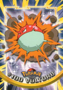 2000 Topps Pokemon TV Animation Edition Series 2 #100 Voltorb Front