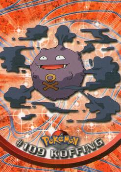 2000 Topps Pokemon TV Animation Edition Series 2 #109 Koffing Front