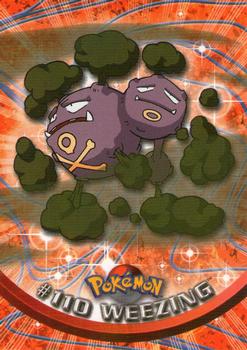 2000 Topps Pokemon TV Animation Edition Series 2 #110 Weezing Front