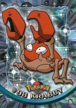 2000 Topps Pokemon TV Animation Edition Series 2 #98 Krabby Front
