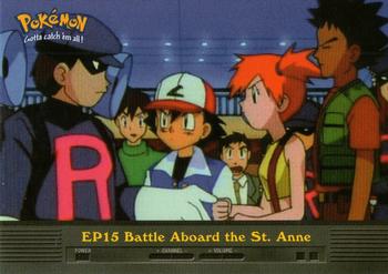 2000 Topps Pokemon TV Animation Edition Series 2 #EP15 Battle Aboard the St. Anne Front