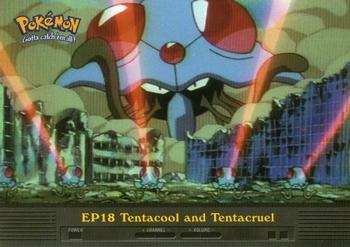 2000 Topps Pokemon TV Animation Edition Series 2 #EP18 Tentacool and Tentacruel Front