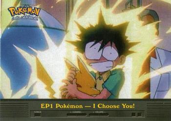 2000 Topps Pokemon TV Animation Edition Series 2 #EP1 Pokémon - I Choose You! Front