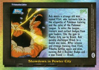 2000 Topps Pokemon TV Animation Edition Series 2 #EP5 Showdown in Pewter City Back