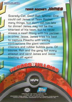 2000 Topps Pokemon TV Animation Edition Series 2 #HV4 Team Rocket: James Back