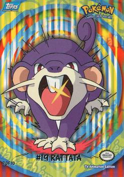 2000 Topps Pokemon TV Animation Edition Series 2 - Animation Stick-Ons #9 Rattata Front