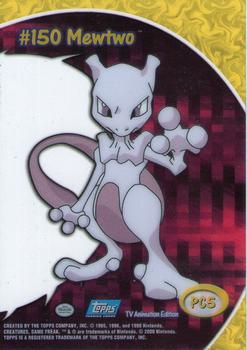 2000 Topps Pokemon TV Animation Edition Series 2 - Clear #PC5 Mewtwo Back