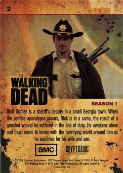 2011 Cryptozoic The Walking Dead Season 1 #2 Rick Grimes Back