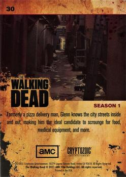 2011 Cryptozoic The Walking Dead Season 1 #30 Glenn to the Rescue Back