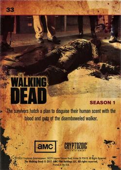 2011 Cryptozoic The Walking Dead Season 1 #33 Drastic Measures Back