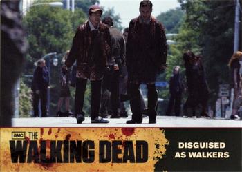 2011 Cryptozoic The Walking Dead Season 1 #34 Disguised as Walkers Front