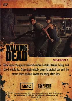 2011 Cryptozoic The Walking Dead Season 1 #57 Protect the Camp! Back